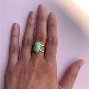 Kendra Scott Elyse double band ring gold